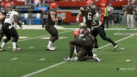 New Orleans Saints Cleveland Browns Week Two 2022 Full Simulation Youtube