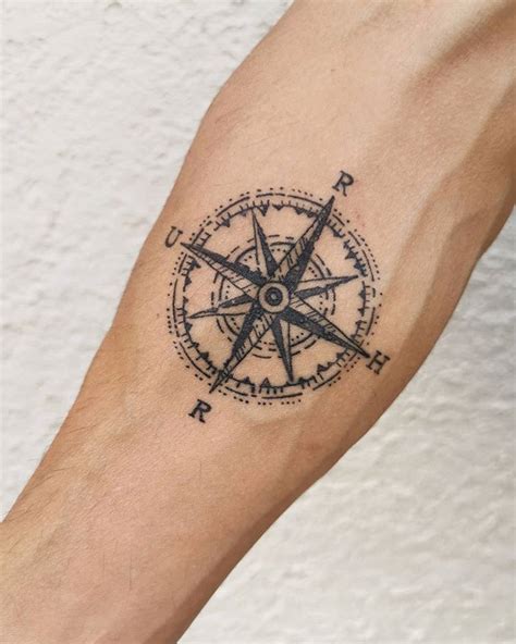 Minimal Inspiration Inkstinct Tattoos Compass Rose Tattoo Minimal