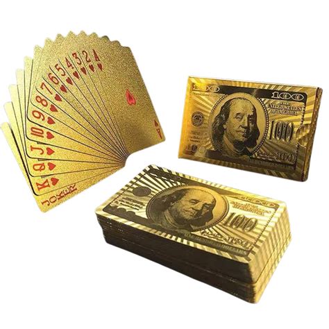Baralho Dourado Ouro A Prova Dagua Baralho Dolar Dubai Shopee Brasil
