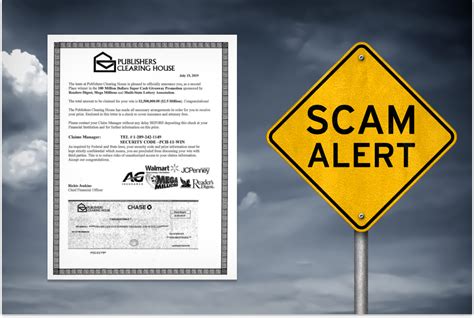 publishers clearing house scam mail red flags