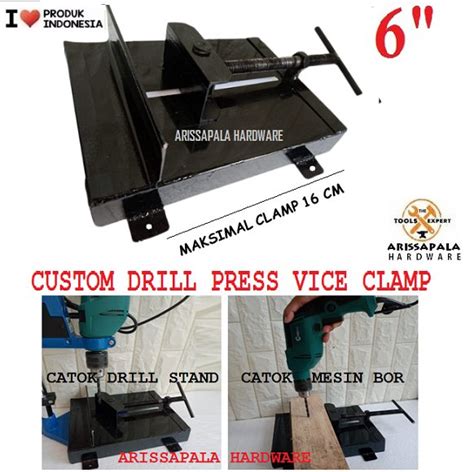 Jual Drill Press Table Vise Clamp Catok Ragum Tapak Penjepit Bor Duduk