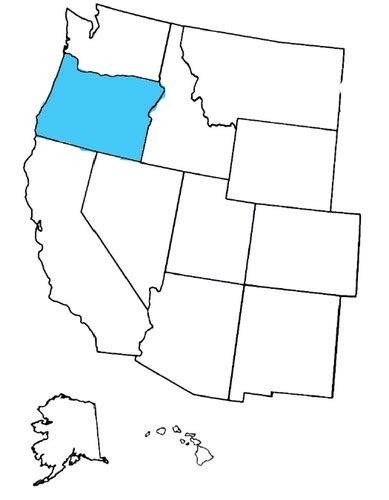 Western States Map Flashcards Quizlet