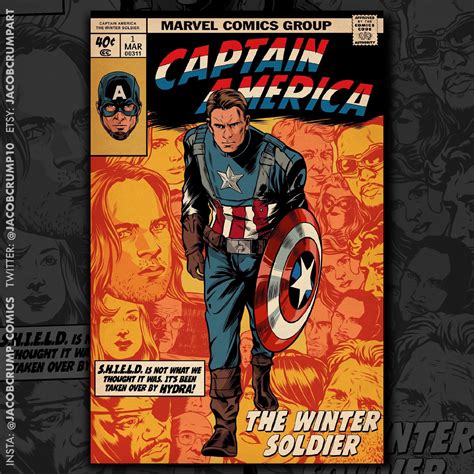 Captain America The Winter Soldier Comicbook Cover Rmarvelstudios