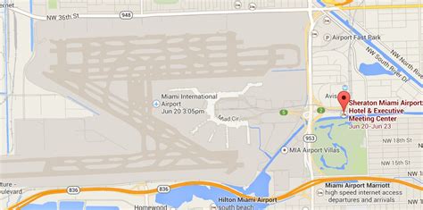Miami International Airport Map American Airlines
