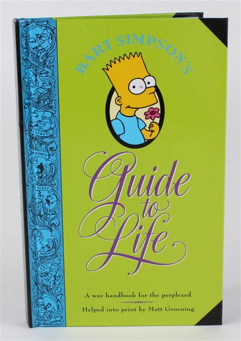 Matt Groening Signed The Simpsons Bart Simpsons Guide To Life Hardback Book With Original