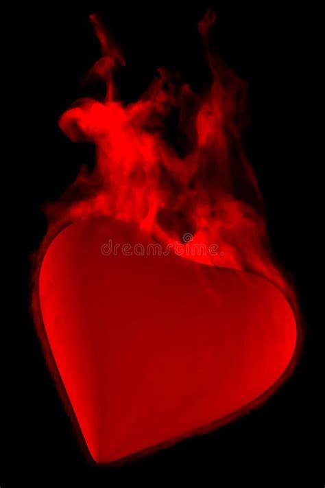 Heart In Flame Stock Illustration Illustration Of Love 18802895