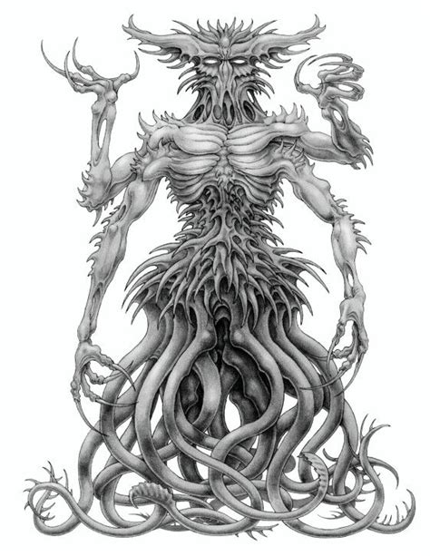 Eldritch Demon Monster Art Cosmic Horror Dark Fantasy Art