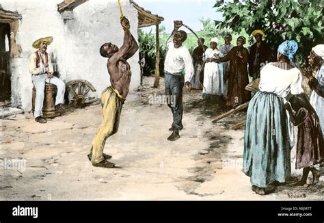 Flagelación Brutal De Un Esclavo En Virginia Antes De La Guerra Civil A Partir De La