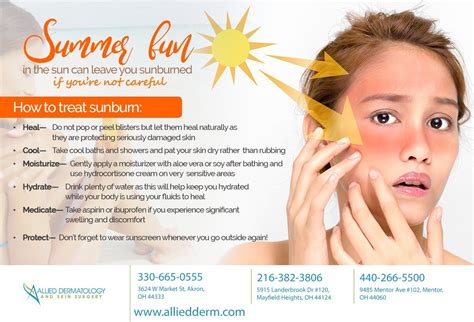 Do You Know How To Handle Sunburn Bonus Tip Wear Sunscreen Whenever