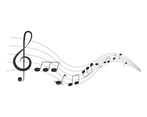 Music Note Icon Vector Melody Tone Silhouette Vector Melody Tone