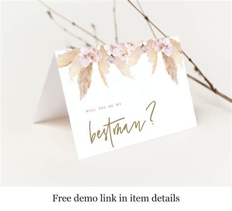 Printable Wedding Proposal Template Edit With Templett Will - Etsy
