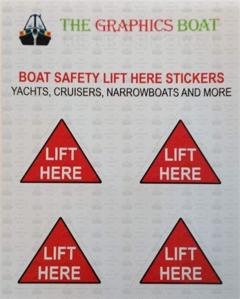 Boat Hoist Sticker Lift Here 4 Of The Graphics Boat