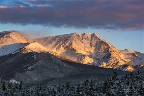 Photo Of Panorama Of Snow Capped Ypsilon Mountain Scenic Colorado