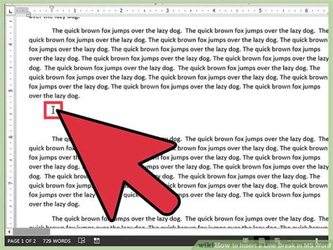 How To Insert A Line Break In Ms Word Wiki Microsoft Word English
