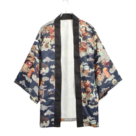Japanese Kimono Traditional Yukata Men Cardigan Mujer Women Short