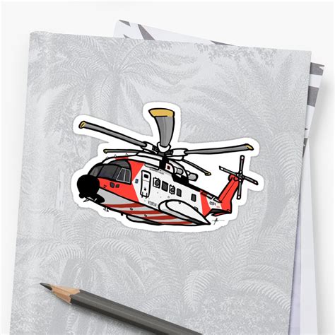 Rescue Helicopter Sticker By Adam1991 Redbubble