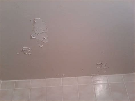 Always use ceiling paint as opposed to wall paint. Bathroom Ceiling Peeling - Painting - DIY Chatroom Home ...