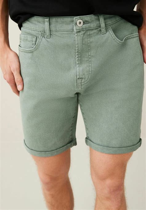 Next Stretch Standard Jeans Shorts Sage Greengrün Zalandode