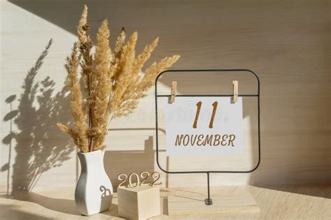 November 11 11th Day Of Month Calendar Date Stock Photo Image Of