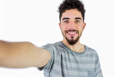 Premium Photo Casual Man Taking A Selfie