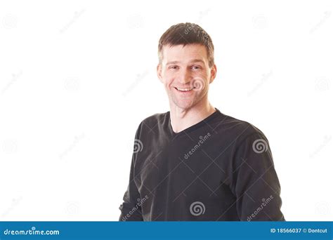 Handsome Guy Isolated On White Stock Image Image Of Macho People