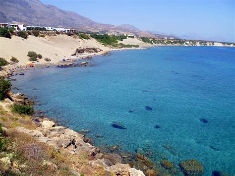 Orthi Ammos Beach Fragokastelo Chania Crete Mycrete