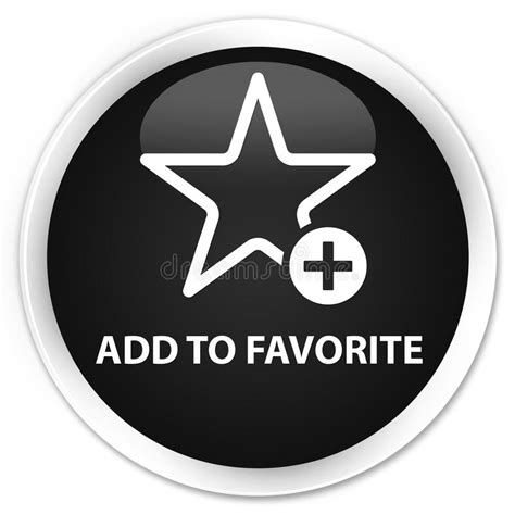 Add To Favorite Premium Purple Round Button Stock Illustration