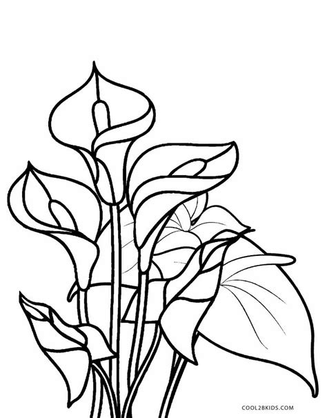 Free printable flower coloring page