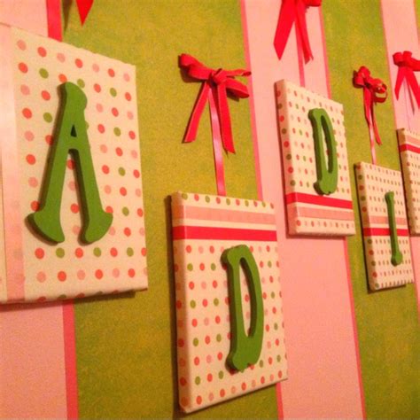 Fabric Covered Canvas With Painted Wood Letters Really Need To Do