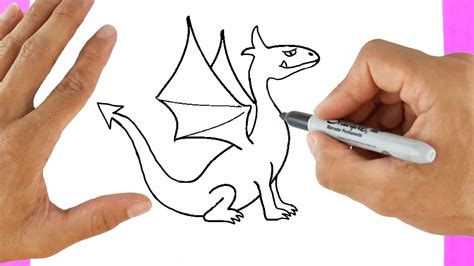 Como Dibujar Un Dragon Facilmente Youtube