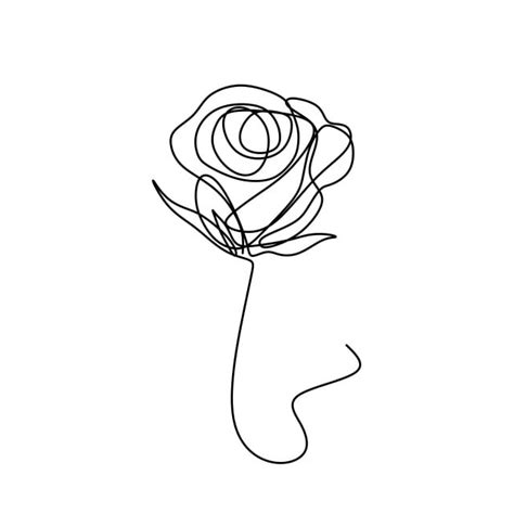 Worldwide shipping available at society6.com. Flower Continuous One Line Art Drawing Vector Illustration ...