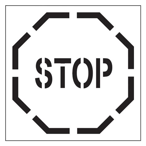 Stencil Stop Sign Cost Less Bolts