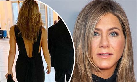 Jennifer Aniston 50 Shows Off Her Toned Back In A Chic Gown In New