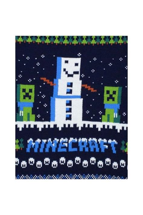 Jumpers And Cardigans Snowy Knitted Christmas Jumper Minecraft