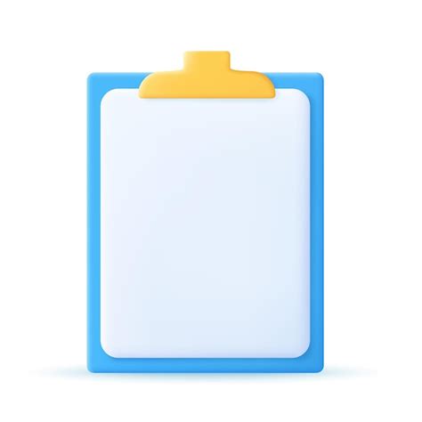 Premium Vector Clipboard With Blank White Paper