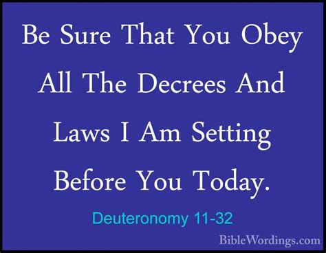 Deuteronomy 11 Holy Bible English