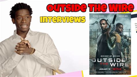 Outside The Wire Interviews With Anthony Mackie And Damson Idris Youtube