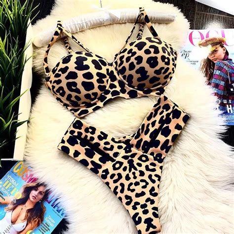 In X Sexy Leopard Bikini Push Up Swimwear Female Swimsuit 2019 Summer Swimming Suit For Women