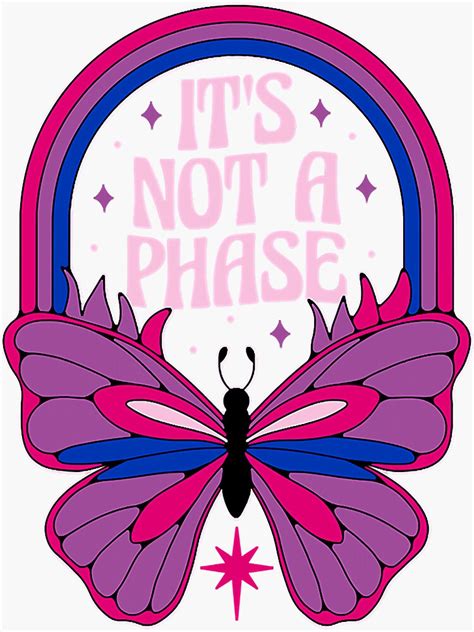 Its Not A Phase Bisexual Bi Lgbt Bisexual Pride Sticker For Sale By Thirdimplicatio Redbubble