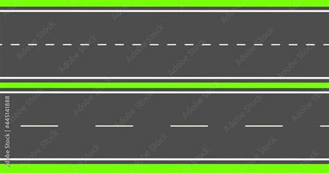 Moving Road Aerial Top View Animation Animated Highway Driving Stock