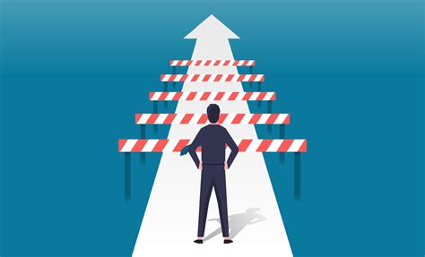 Overcoming Challenge And Obstacle Concept Flat Vector Illustration