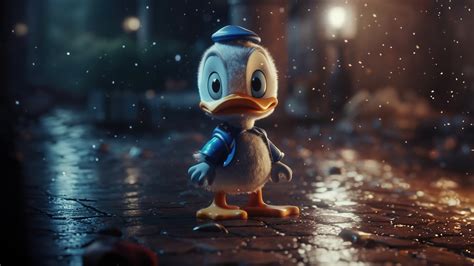 2560x1440 Disney Donald Duck In Rain Cute 5k 1440p Resolution Hd 4k