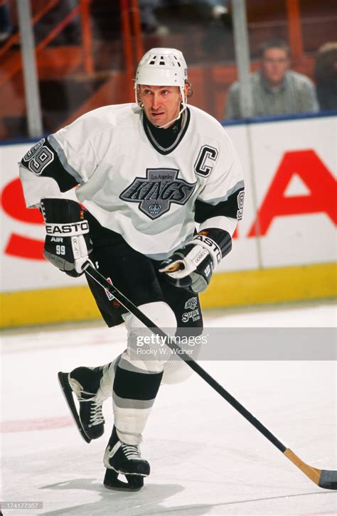 Wayne Gretzky Of The Los Angeles Kings In Action During The 1995