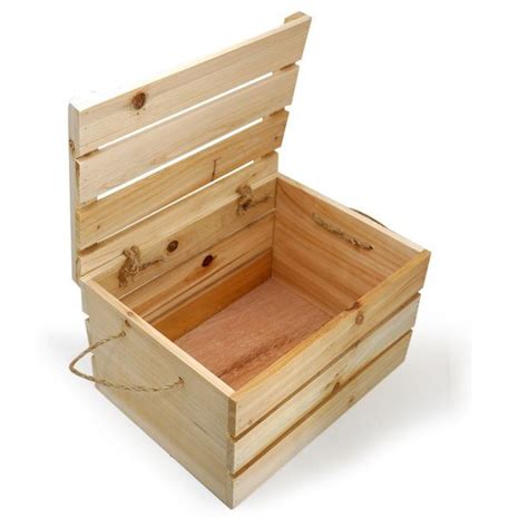 How To Build A Wooden Storage Box With Lid Wooden Crates With Lids