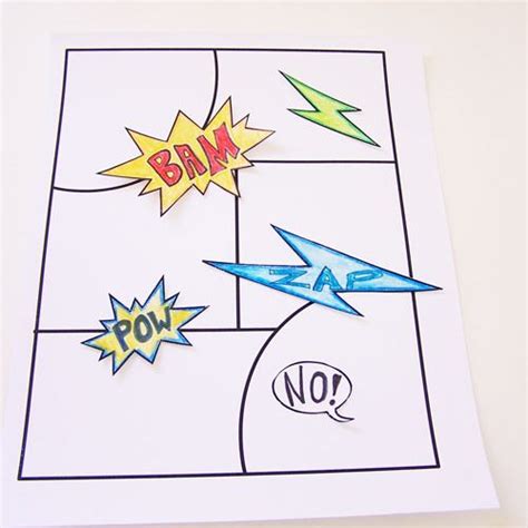 Printable Diy Comic Book Pack And Drawing Resources Create In The Chaos