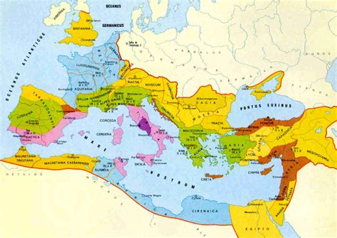 El Imperio Romano En Su Maximo Apogeo Mapa Del Imperio Romano