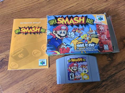 Super Smash Bros N64 With Box And Manual Ebay