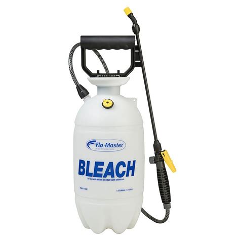 Bleach Chemical Sprayer 15g Hand Pump Lightweight Garden Cleaning