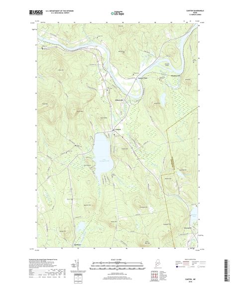 Mytopo Canton Maine Usgs Quad Topo Map