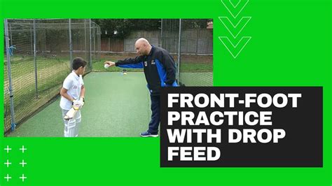 Cricket Batting Drills For Beginners Front Foot Practice With Drop